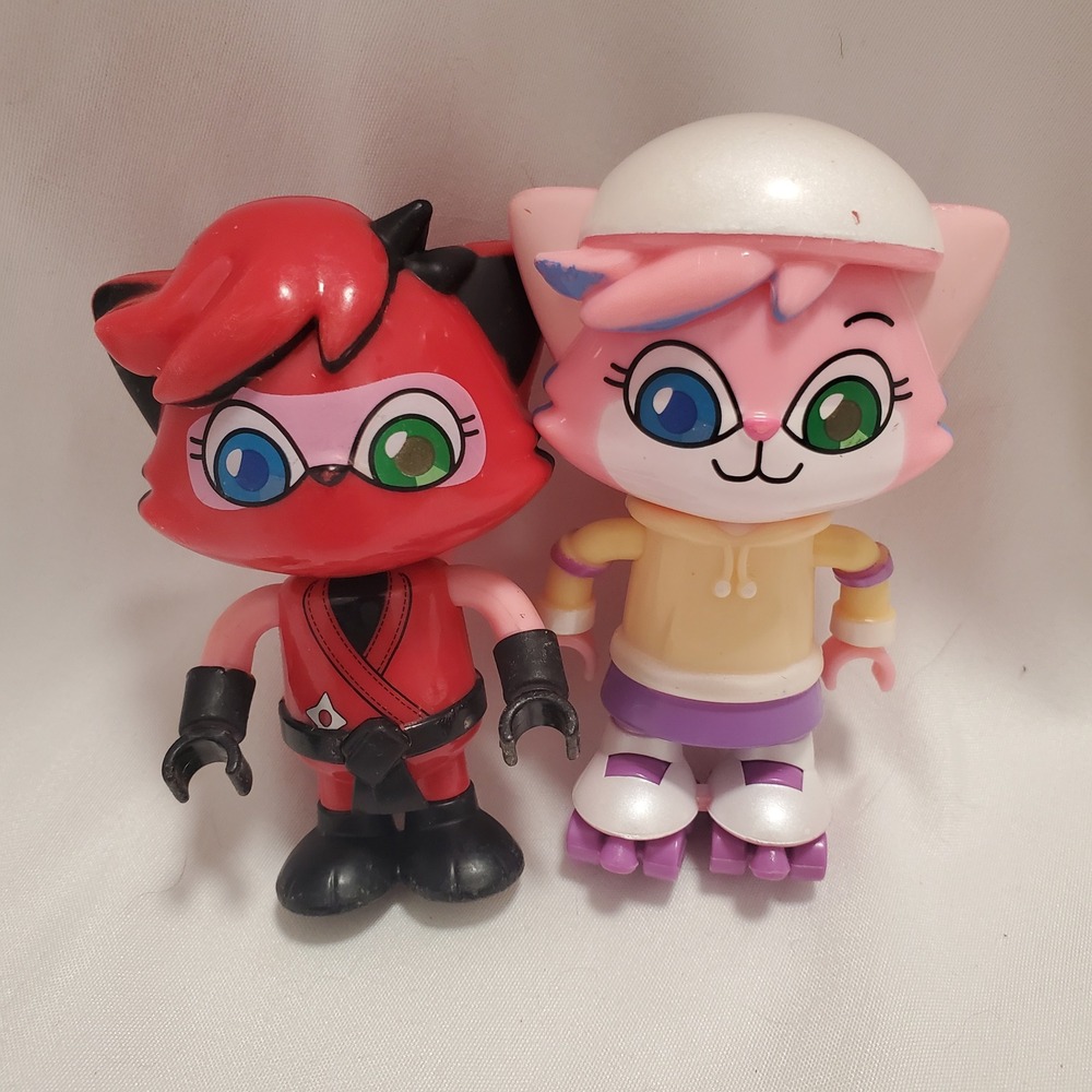 Ryans World Red Titan Ninja and Lexa Roller Skater Action Figure Lot 2pc